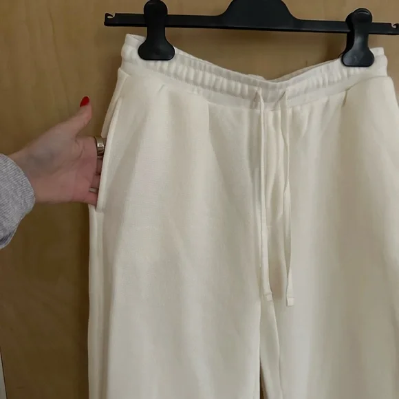 J. Crew Cream Wide Leg Pants - Picture 2 of 5